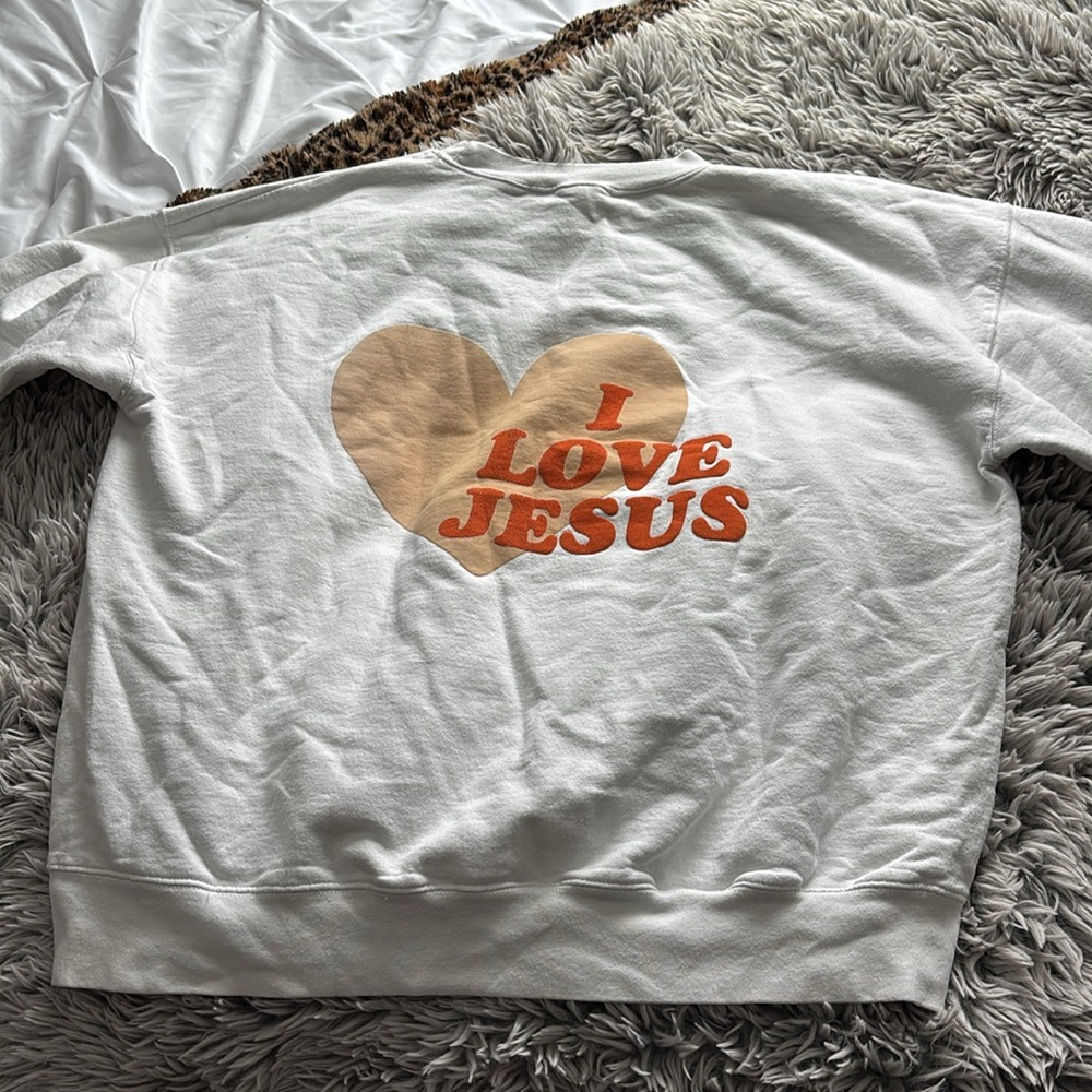 HWLF “I LOVE JESUS” Bubble Crewneck